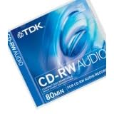 TDK CD-RW Audio CD Rewritable 10 pack 80 Mins