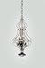 Nulco 2740-90-03-BK Ottoman 6 Light Crystal Foyer Pendant Black Chrome