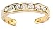 14K Gold Adjustable Toe Ring