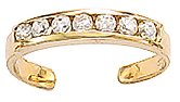 14K Gold Adjustable Toe Ring