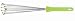 WMF Silicone 12-1/2 Inch Ball Whisk with Green Handle