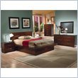 Coaster Joyce Platform Bed 6 Piece Bedroom Set in Light Cappuccino