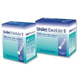 UNILET EXCELITE II ULTRA THIN LANCETS /BOX OF 100 /28g---0.375mm