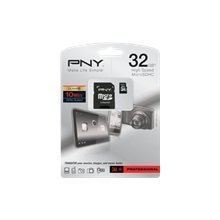 PNY 32 GB microSDHC Flash Memory Card (P-SDU32G10-EFS2)