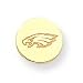 14K Philladelphia Eagles Disc w/Eagle Head Tie-Tac