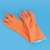 Orange Reusable Flock-Lined Gloves - Medium (GLX244M)