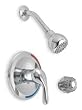 Trident 6PB34 Faucet, Shower, Single Lever, Chrome Finish