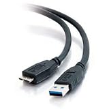 Cables To Go 54177 USB 3.0 A Male to Micro B Male Cable (2 Meter/6.5 Feet, Black)