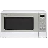 Sharp 1.4 Cu. Ft. 1100 Watt Countertop Sensor Cook Microwave - White