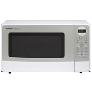 Sharp 1.4 Cu. Ft. 1100 Watt Countertop Sensor Cook Microwave - White