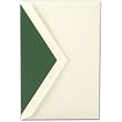 50 Ecruwhite Hunter Green Lined Kent Envelopes