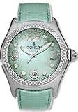 Corum 163-257-47-F267PN57R Bubble XL Diamonds Green Mother-of-Pearl Dial Leather Women's Watch