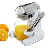 Metrokane Mighty OJ Home Juicer-Orange with Chrome Head and Handle