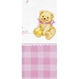 Sweet Bear Pink Baby Shower Party Plastic Table... by Party Express