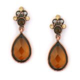 Review   / Copper Canyon Flower Accented Vintage Style Earrings