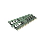 Crucial CT2KIT25664AA1067 240-Pin DIMM DDR2 PC2-8500 CL=7 Unbuffered NON-ECC DDR2-1066 1.8V 256Meg x 64 2GBx2 4GB Kit