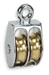 Battalion 1RCK2 Fixed Eye Double Pulley, Chrome