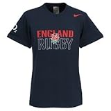 England Rugby Team T-Shirt - Obsidian/White - XL 46/117cm