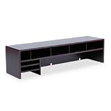 Safco 3676MH Wood low-profile desktop organizer, 47-1/4'w, mahogany