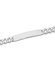 CleverSilvers 7 Inch 220 Curb Id Bracelet