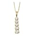 14K Yellow Gold Diamond Journey Pendant