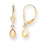 14k Opal Earrings - October XBE94