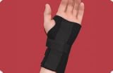 Thermoskin Carpal Tunnel Brace w Dorsal Stay, Black, Left