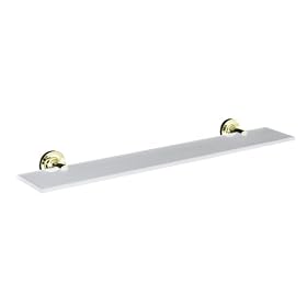 KOHLER K-14440-AF Purist Glass Shelf, Vibrant French Gold