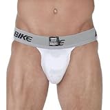 Bike Performance Cotton Combo Jock Strap with Proflex 2 Cup BACO17 M/White