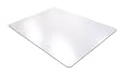 Cleartex UltiMat Polycarbonate Smooth Back Chair Mat for Hard Floors, Clear, 53 x 48 Inches, Rectangular (1213419ER)
