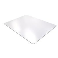 Cleartex UltiMat Polycarbonate Smooth Back Chair Mat for Hard Floors, Clear, 47 x 35 Inches (128919ER)