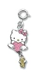 Licensed  Sanrio Hello Kitty Angel Heart Teddy Bear Charm