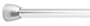 :USE Nuovo Shower Curtain Rod, Polished Chrome