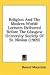 Books : Religion And The Modern World: Lectures Delivered Before The Glasgow University Society Of St. Ninian (1909)