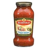 Bertolli - Flavored with Italian Sausage Garlic & Romano Sauce - with 100% Bertolli Olive Oil - 24 oz