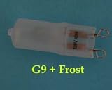 12 pcs G9 120v 40W Frosted Halogen Light Bulbs
