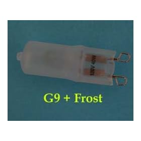 12 pcs G9 120v 50W Frosted Crispy Halogen Light Bulbs