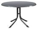 MWH-Garden & Home Gartentisch rund 100cm Stahlrohrgestell graphit, Kettalux-Platte