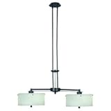 Kenroy Home 04590BRZG Sanctuary 2 Light Island Light, Bronze Graphite Finish