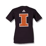 Illinois Fighting Illini Adidas Youth Short Sleeve T-shirts - Distressed Logo