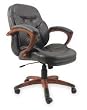 Dakota Designs 2UMV6 Midback Leather Chair, Poly, Burgndy