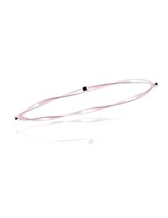 0.16 Cts Black Diamond Twisted Bangle in 14K Pink Gold