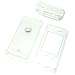 PCMICROSTORE Brand Sony Ericsson W580 S500 Translucent Clear Snap-On Crystal Case Cover with Removable Swivel Belt Clip