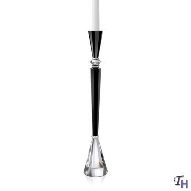 Godinger ESSEX 21 BLCK/CLEAR CANDLSTCK