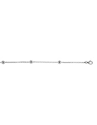 18KT White DBY Flower Necklaces Length = 18