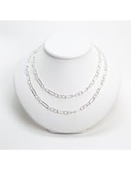 Sterling Silver Fancy Link Necklace QH1135-42"