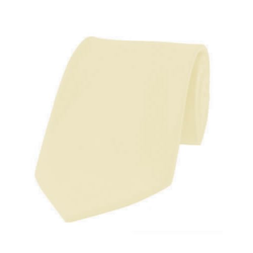Solid Color Mens Tie - Ivory Cream