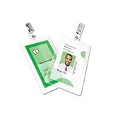 Selfseal 8 mil. laminating pouches, badge size w/clips