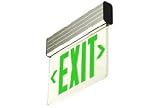 Surface Mount Green Edgelit Exit Ac