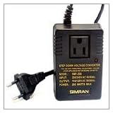 Simran SMF-200 Deluxe 200 Watts Step Down Voltage Converter for International Travel to AC 220V/240V Countries ~ Simran